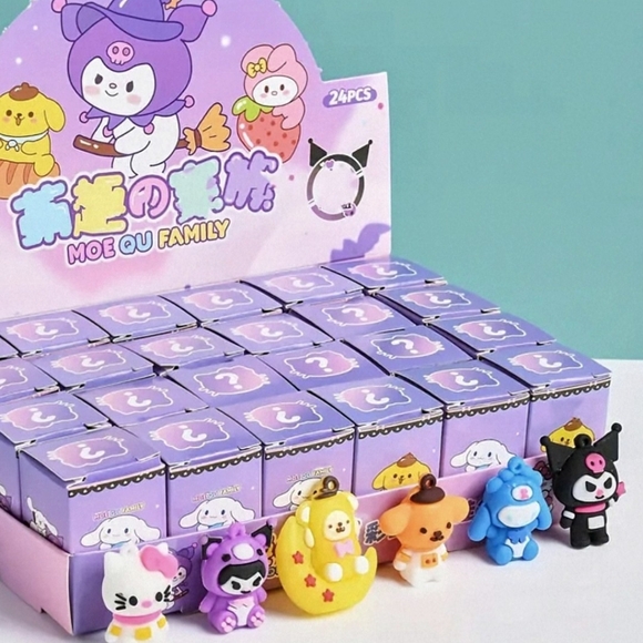 NEW 24 pc Sanrio Mystery box Collectible Keychain Lot in Display Box NWTD - Picture 8 of 10